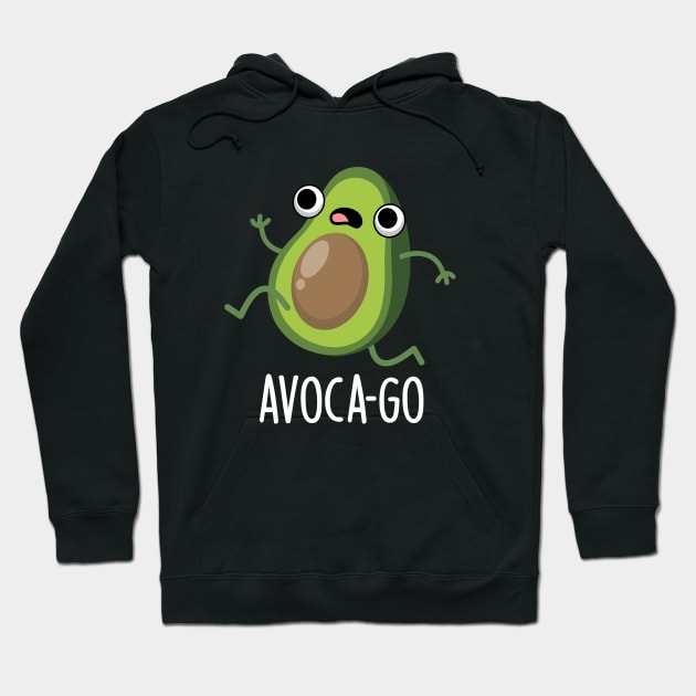 Avoca-go Cute Avocado PUn Hoodie by punnybone